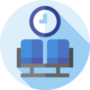 time,transport,clock,commerce and shopping,airport,waiting room,seats ok 